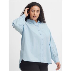 Light blue Ladies Shirt Fransa - Women