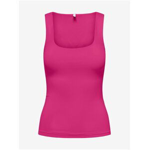 Dark pink women's basic tank top ONLY Ea - Women