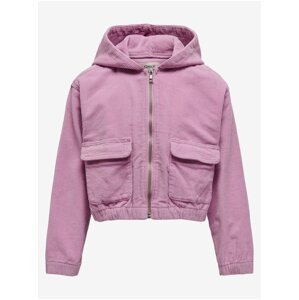 Light purple girly short corduroy jacket ONLY Kenzie - Girls
