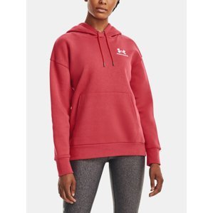 Under Armour Sweatshirt Essential Fleece Hoodie-RED - Women