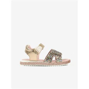 Girls' sandals in gold-pink Richter - Girls