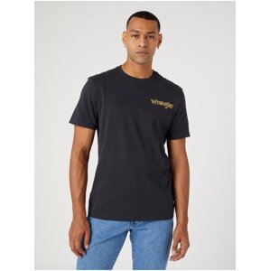 Black Mens T-Shirt Wrangler - Men