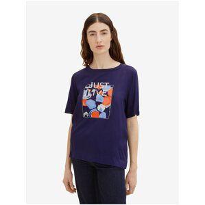 Dark blue women's T-shirt Tom Tailor - Women