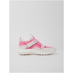 Pink Girls Leather Sneakers Camper - Girls