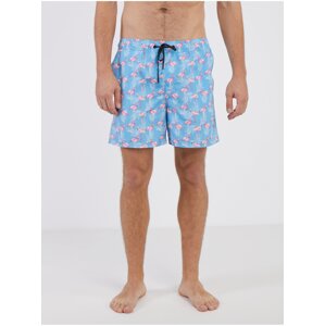 Blue Mens Patterned Swimwear Jack & Jones Fiji - Men