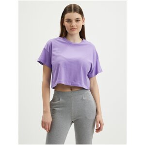 Purple crop top T-shirt Noisy May Alena - Women