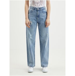 Light blue womens wide jeans Noisy May Josie - Women