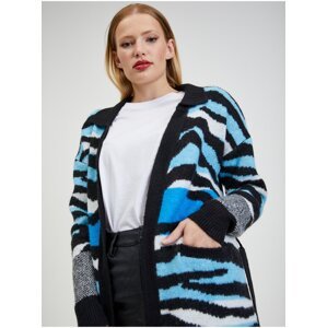 Orsay Blue-Black Women's Patterned Cardigan - Women