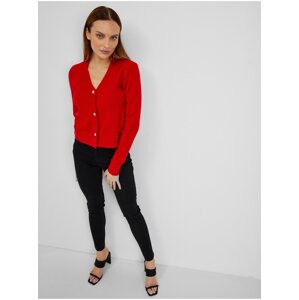 Orsay Red Ladies Cardigan with Wool - Ladies