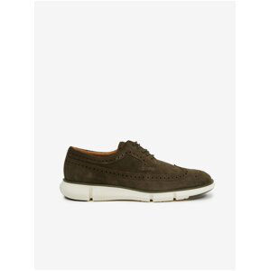 Khaki men's suede shoes Geox - Men