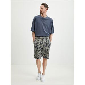 Grey Mens Patterned Shorts LERROS - Men