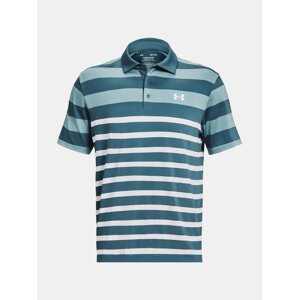 Under Armour T-Shirt UA Playoff 3.0 Stripe Polo-BLU - Men