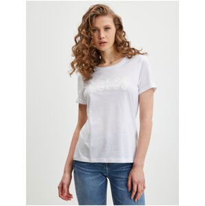 White Women's T-Shirt Guess Agata - Women