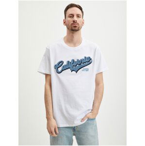 White Men's T-Shirt Guess Geliy - Men