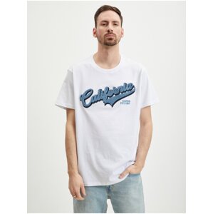 White Men's T-Shirt Guess Geliy - Men