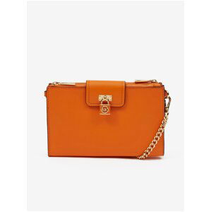 Orange Women's Leather Crossbody Handbag Michael Kors Ruby - Women