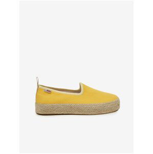 Yellow women's espadrilles on the NAPAPIJRI platform - Ladies