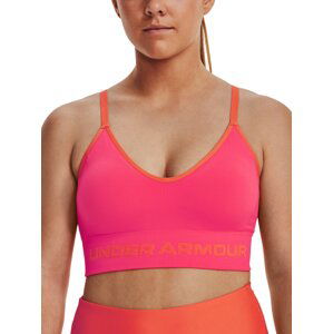 Under Armour Bra UA Seamless Low Long Rib-PNK - Women