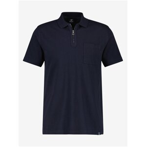 Dark blue men's polo shirt LERROS - Men