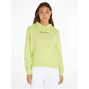 Yellow Womens Sweatshirt Tommy Jeans Serif Linear - Women