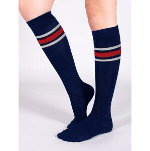 Yoclub Kids's Girl's Cotton Knee-high Socks SKA-0048G-AA00-003 Navy Blue