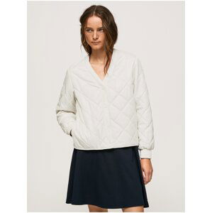 Cream Women's Bomber Pepe Jeans - Women