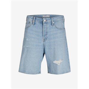 Light Blue Mens Denim Shorts Jack & Jones Tony - Men