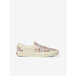 Creamy Women's Floral Slip on Sneakers VANS Classic - Women