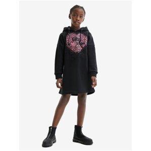 Black Girls' Sweatshirt Dress Desigual Ariza - Girls