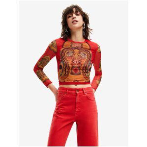 Red Desigual Groove Women's T-Shirt - Women