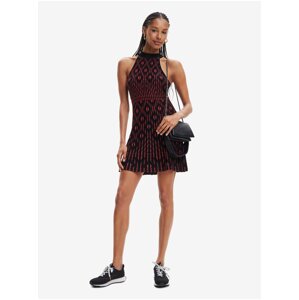 Red and Black Women Patterned Dress Desigual El Havre - Women