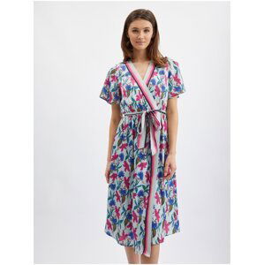 Orsay Pink-Blue Women Flowered Dress - Women