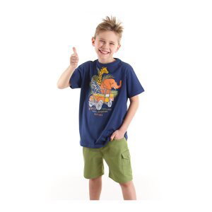Mushi Safari Boy's T-shirt Gabardine Shorts Set