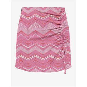 Pink Women Patterned Mini Skirt ONLY Nova - Women