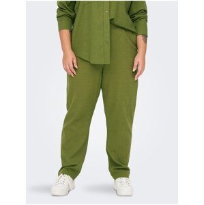 Green linen trousers ONLY CARMAKOMA Caro - Ladies