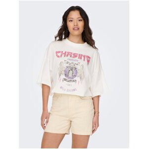 White Women's Oversize T-Shirt ONLY Lucy - Women
