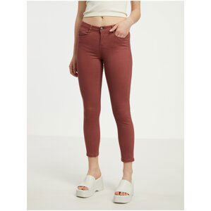 Burgundy Women's Skinny Fit Jeans CAMAIEU - Women