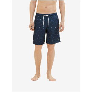 Dark blue mens patterned swimwear Tom Tailor - Men