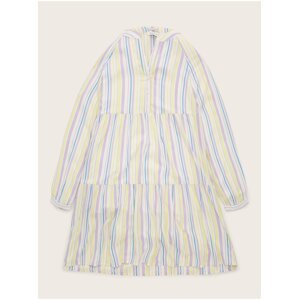 Purple and White Girl Striped Dress Tom Tailor - Girls