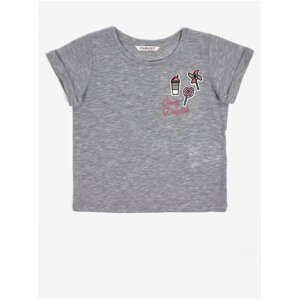 Grey girly brindle T-shirt CAMAIEU - Girls
