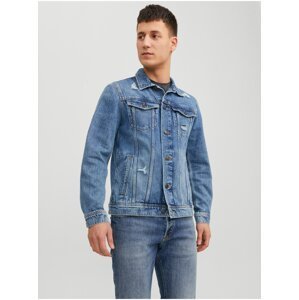 Modrá pánska džínsová bunda Jack & Jones Jean