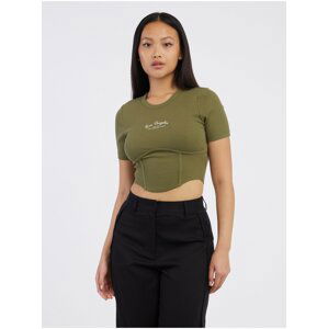 Khaki Womens Crop Top ONLY Lola - Women