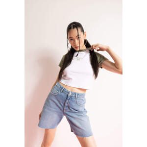 DEFACTO Coool Fitted Short Sleeve Crop T-Shirt