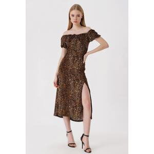 Bigdart 2393 Slit Summer Dress - D.coffee