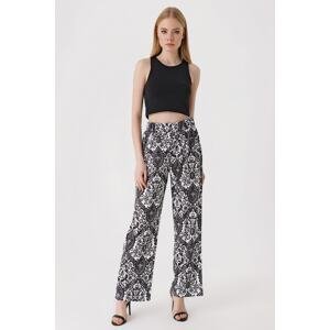 Bigdart 6543 Patterned Knitted Trousers - D.black