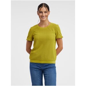 Orsay Green Women Patterned Knitted T-Shirt - Women