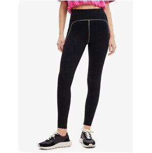 Black Desigual Blaki Womens Sport Leggings - Women