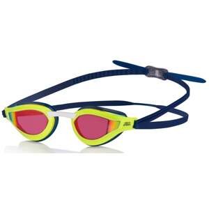 AQUA SPEED Unisex's Swimming Goggles Rapid Mirror Yellow/Navy Blue Pattern 30