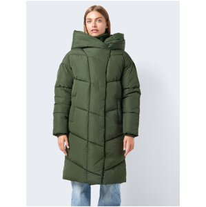 Khaki Ladies Quilted Coat Noisy May New Tally - Women