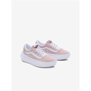 Light pink womens sneakers with suede details VANS Old Skool O - Women